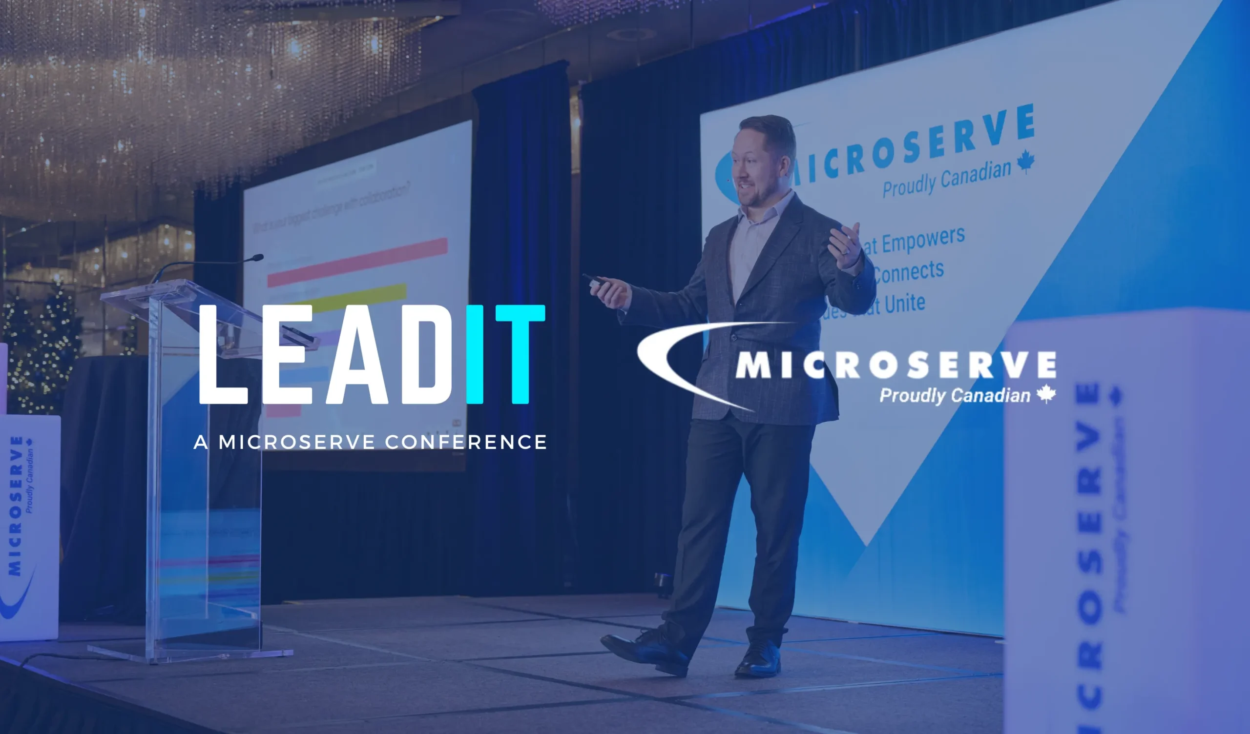 Nigel Brown presenting at LeadIT