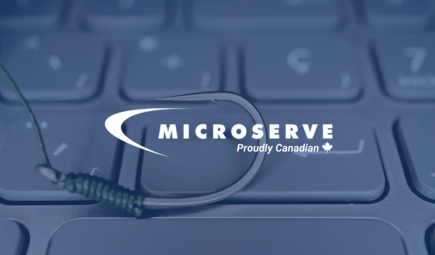 fishhook on a keyboard